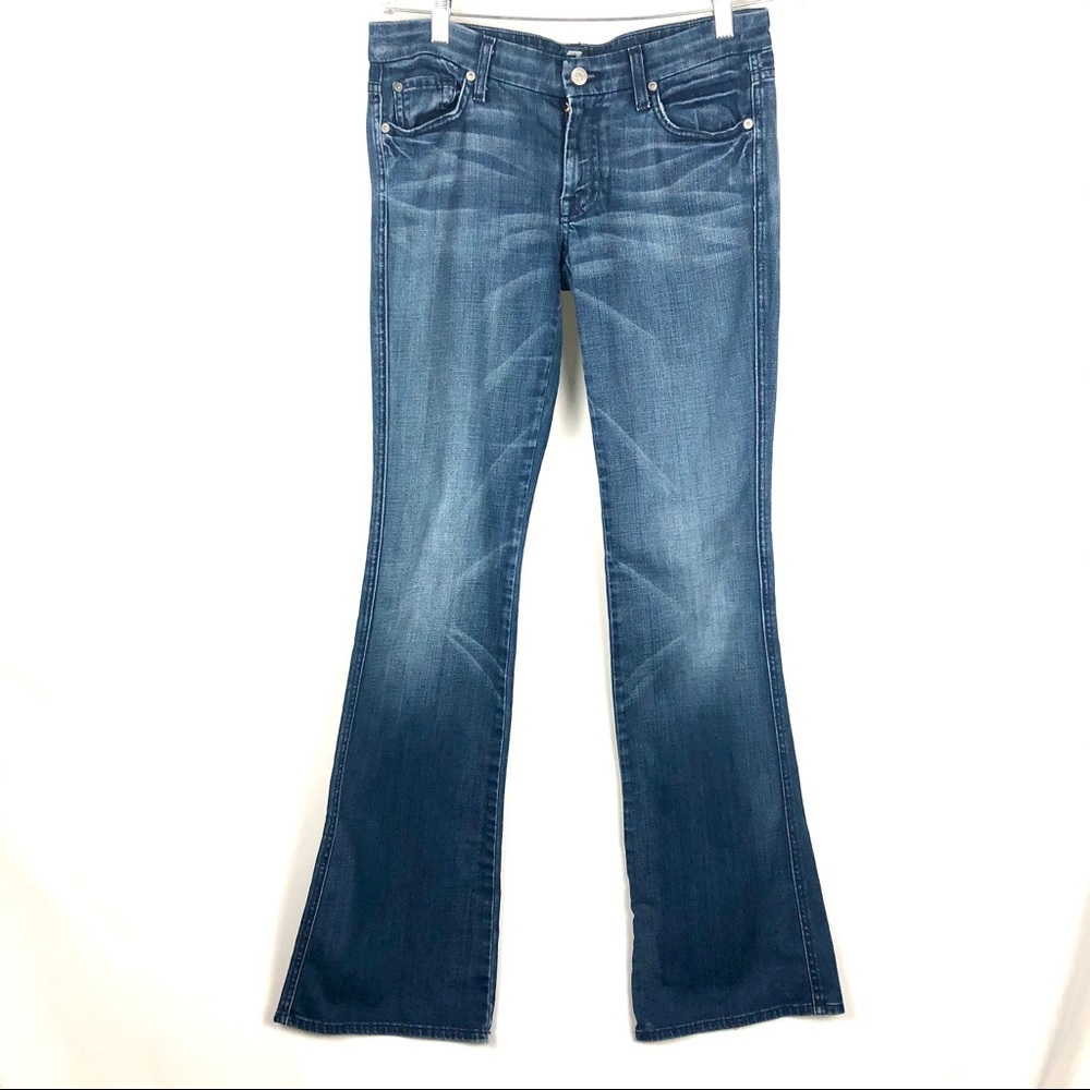7 for all mankind A Pocket Flare Jean Mid-Rise 27